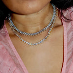 HEARTS TENNIS NECKLACE & BRACELET SET - KING ME Custom Jewelry